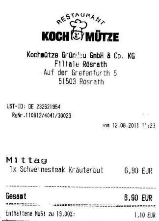 tstf Hffner Kochmtze Restaurant